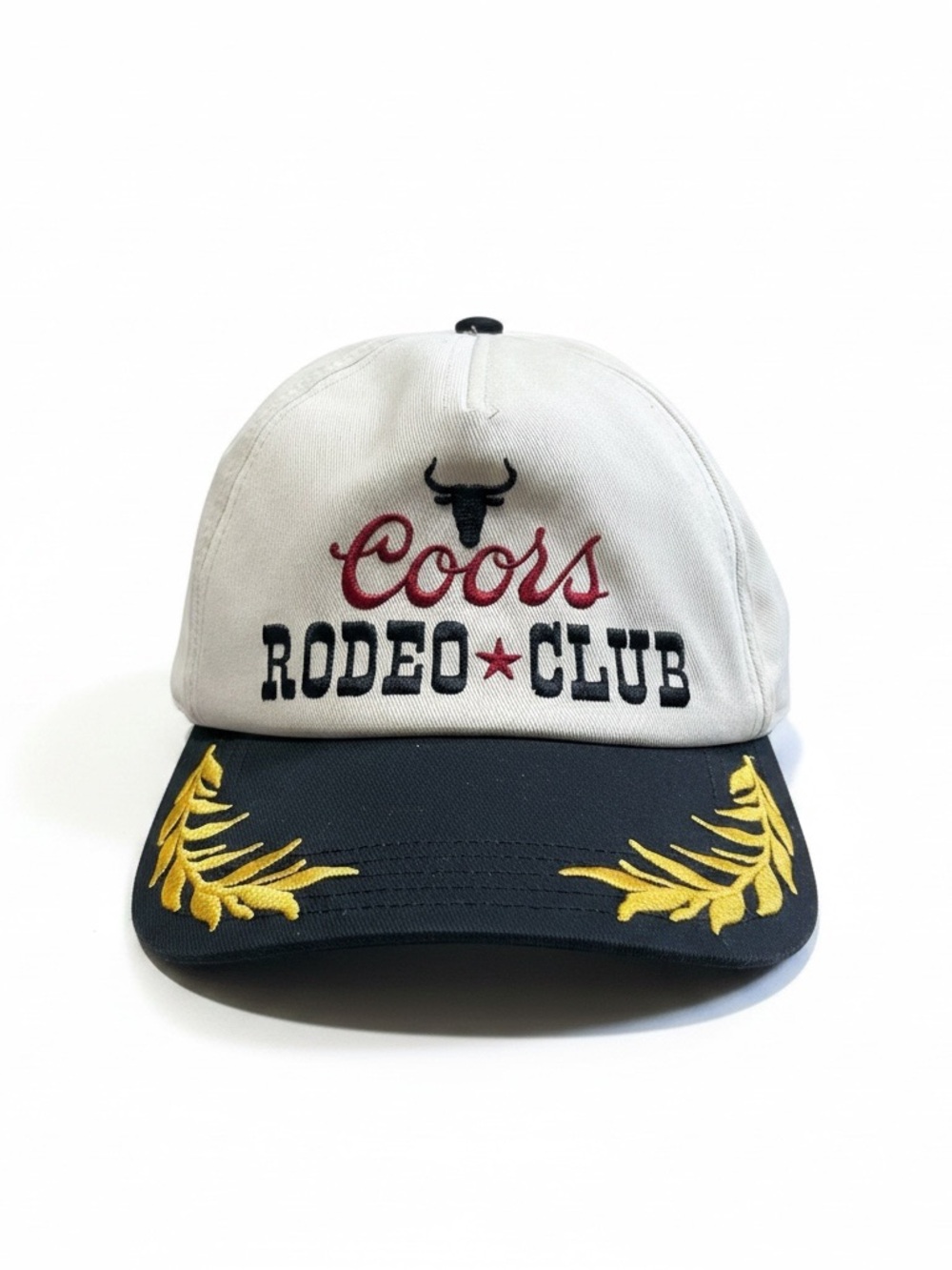 Coors Rodeo Club Adult Cap in White and Black